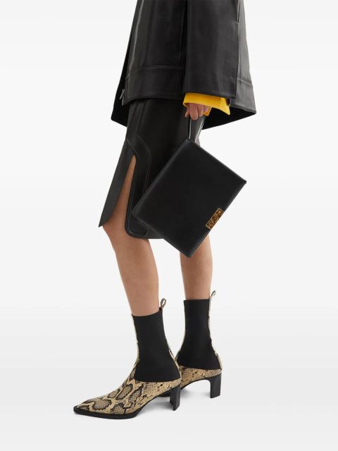 Jil Sander medium Carnet clutch bag - Black