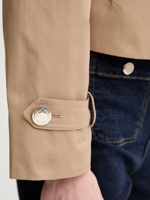 Morgan kurtka GSIM damska kolor beżowy przejściowa dwurzędowa GSIM