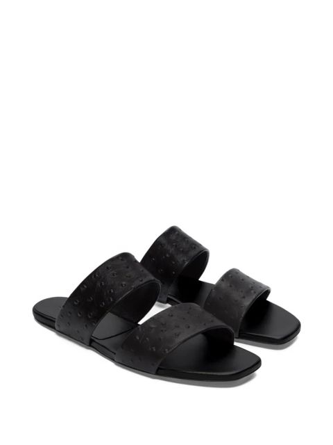 LouLou de Saison Jako textured strap flat sandals - Black - zdjęcie produktu nr 2