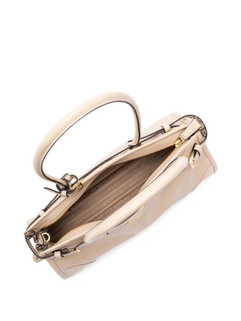 Prada triangle-logo shoulder bag - Neutrals