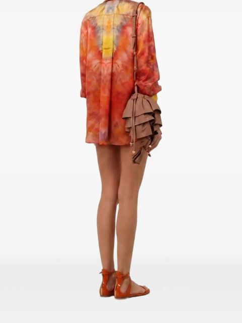 ZIMMERMANN Alchemy tie-dye button-down shirt - Orange