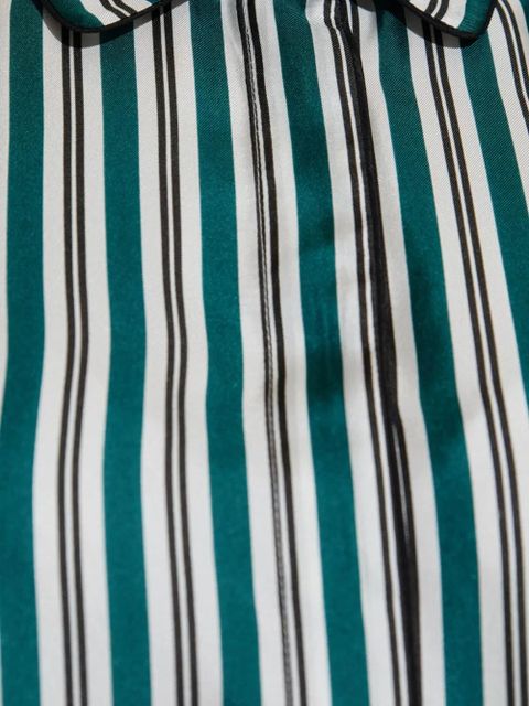 Max Mara striped collar shirt - Green