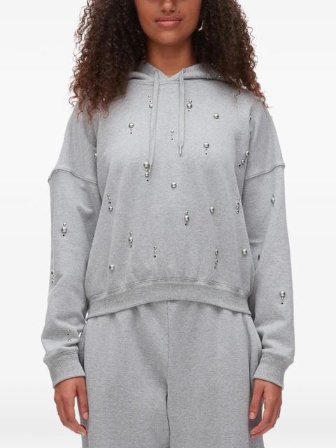 3.1 Phillip Lim embellishment hoodie - Grey