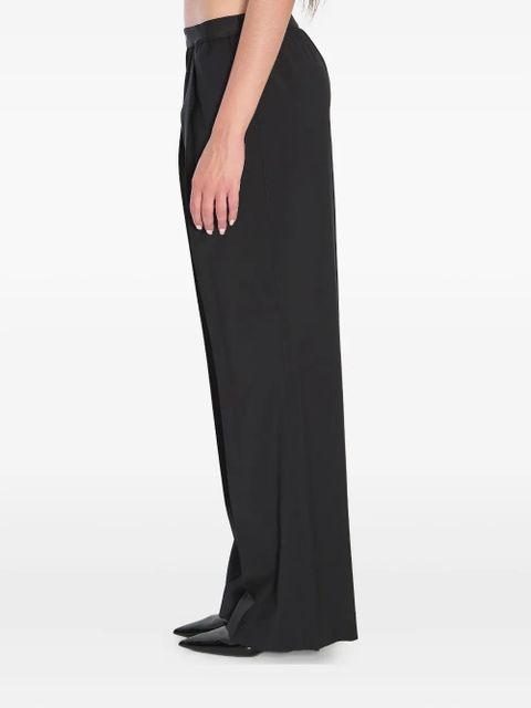 LOEWE elasticated-waistband pleated trousers - Black - zdjęcie produktu nr 2