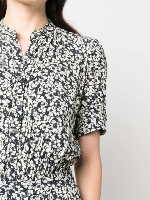 Zadig&Voltaire Rima floral-print midi dress - Blue