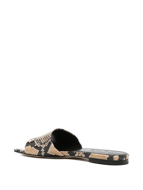 Aeyde Anna snakeskin sandals - Neutrals