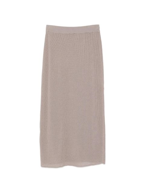Alysi perforated midi skirt - Grey - zdjęcie produktu nr 2