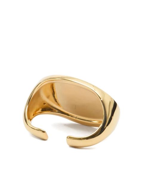 MM6 Maison Margiela oval-plaque ring - Gold - zdjęcie produktu nr 2