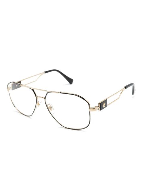 Versace Eyewear Medusa Head pilot-frame glasses - Black - zdjęcie produktu nr 2