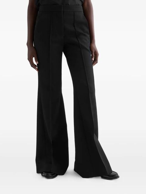 Jil Sander flared wool trousers - Black