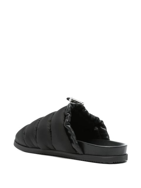 Moncler Mon Pocket slippers - Black