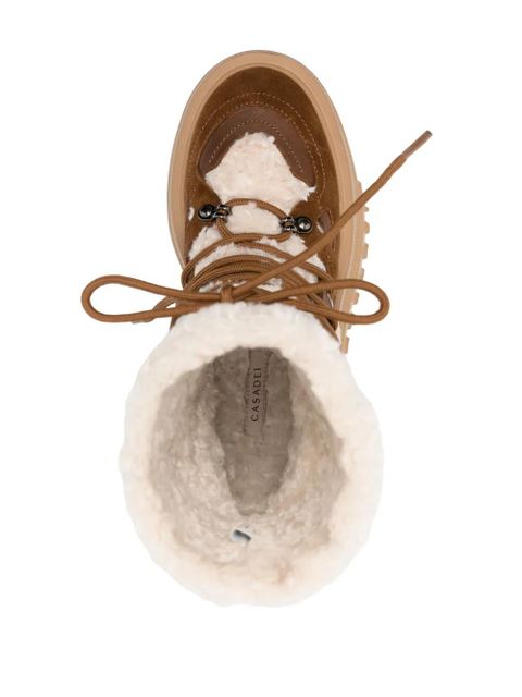Casadei Stivali Polacco shearling-lining boots - Brown