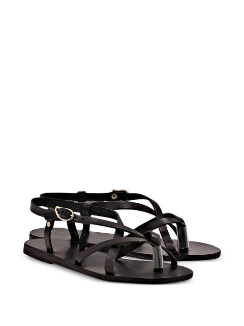 Ancient Greek Sandals Semele flat sandals - Black