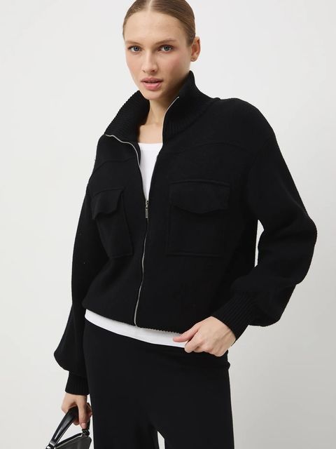 Medicine sweter damski kolor czarny lekki - zdjęcie produktu nr 2