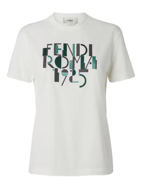 FENDI logo T-shirt - White - zdjęcie produktu nr 1
