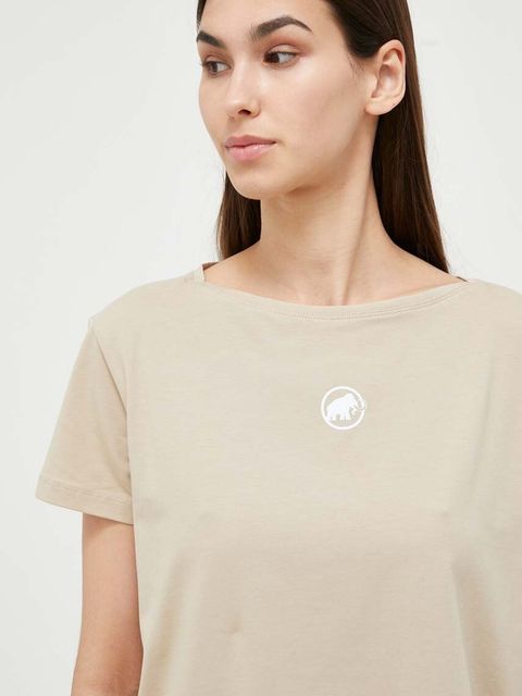Mammut t-shirt Seon damski kolor beżowy - zdjęcie produktu nr 2