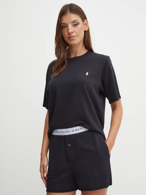 Polo Ralph Lauren piżama damska kolor czarny