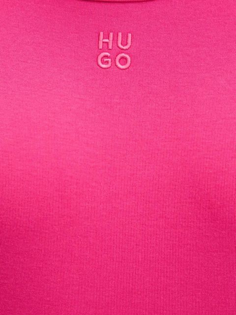 HUGO t-shirt damski kolor różowy 50512002