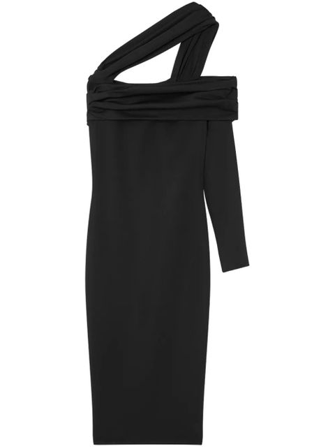 Versace one-shoulder gathered midi dress - Black - zdjęcie produktu nr 1