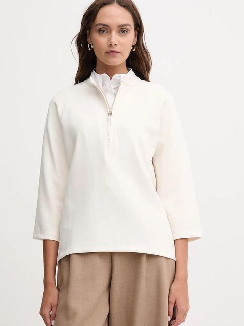 Joop! bluza damska kolor beżowy gładka 30048596 - zdjęcie produktu nr 1