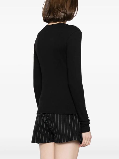 Reformation Davy organic-cotton T-shirt - Black