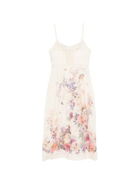 ZIMMERMANN floral-print midi dress - Neutrals - zdjęcie produktu nr 2