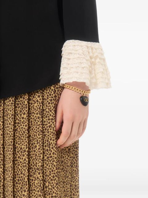 Valentino Garavani Coeur Royal metal and enamel bracelet - Gold - zdjęcie produktu nr 2