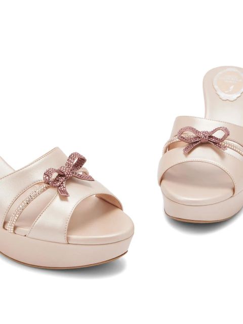 René Caovilla leather sandals - Pink