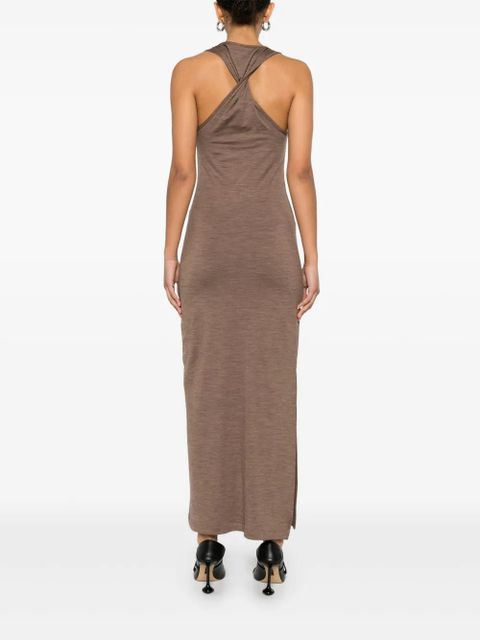 LOEWE Anagram-embroidered maxi dress - Brown - zdjęcie produktu nr 2