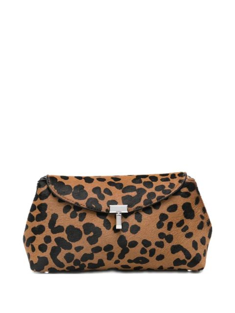 TOTEME leopard-print clutch bag - Brown - zdjęcie produktu nr 1
