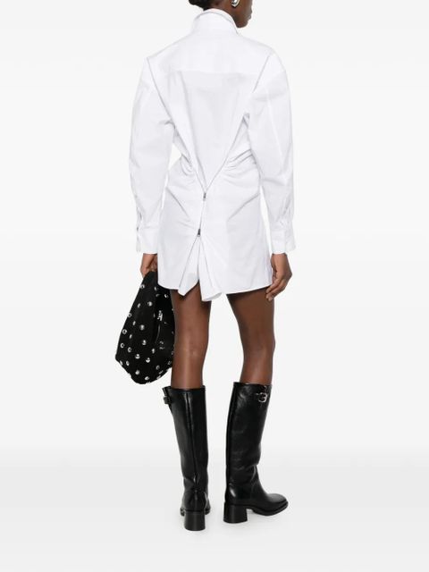 Alexander Wang gathered-detail shirt-style mini dress - White - zdjęcie produktu nr 2