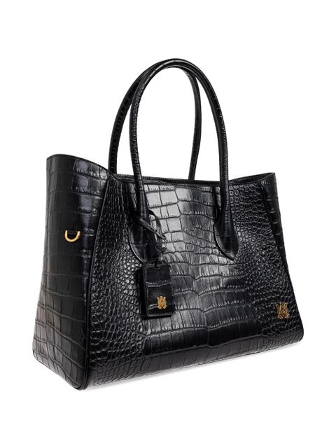 AMIRI crocodile-effect tote bag - Black