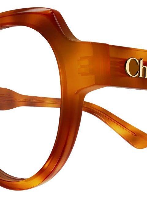 Chloé Eyewear round-frame glasses - Orange - zdjęcie produktu nr 2