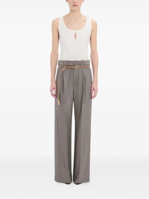 Victoria Beckham pleated-waist trousers - Grey - zdjęcie produktu nr 2