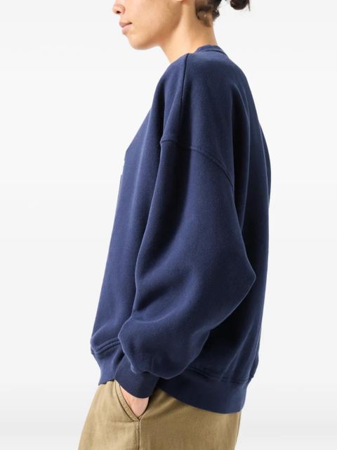 American Vintage Plizzy long-sleeve sweatshirt - Blue