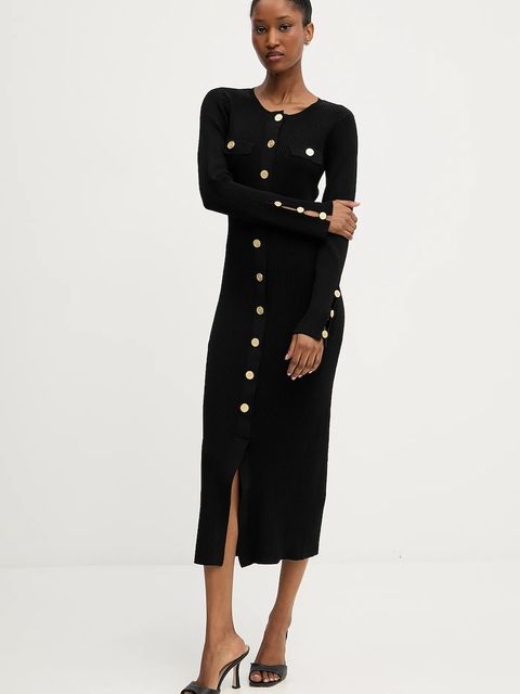 Karl Lagerfeld sukienka kolor czarny midi dopasowana A3W13038 - zdjęcie produktu nr 1