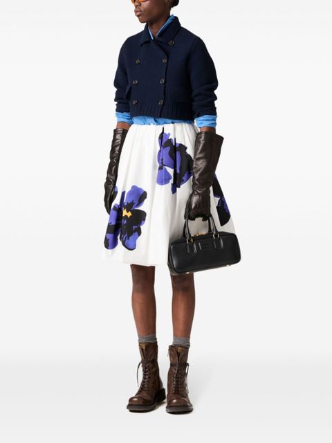 Miu Miu SHIRT L/S BUTTON UP MULTI POCKET COTTON - Blue