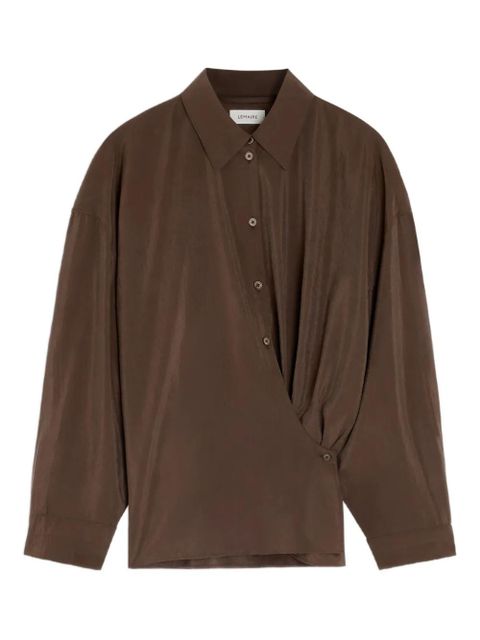 LEMAIRE twisted collared shirt - Brown - zdjęcie produktu nr 1