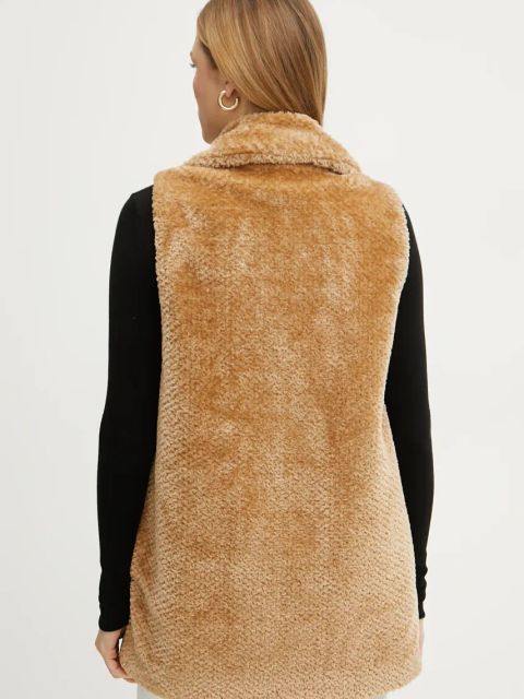 Marella bezrękawnik damski kolor beżowy przejściowy 2423906016200