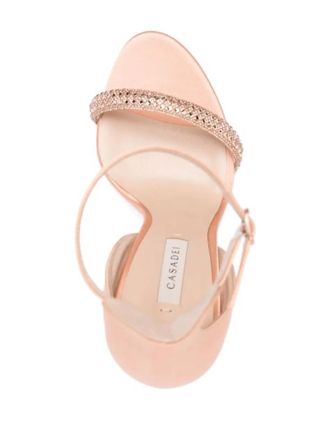 Casadei Cappa Blade Stratosphere satin sandals - Pink