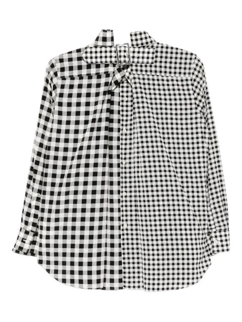 Comme Des Garçons layered plaid shirt - Black - zdjęcie produktu nr 2