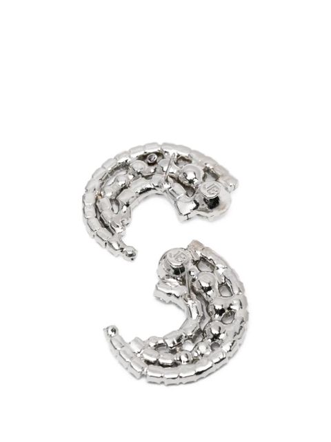 Jennifer Behr crystal-embellished earrings - Silver