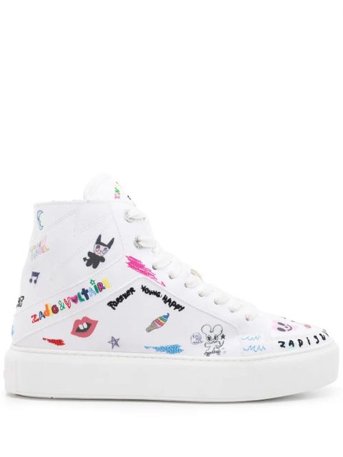 Zadig&Voltaire High Flash flatform sneakers - White - zdjęcie produktu nr 1