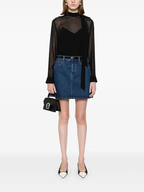 Gucci denim mini skirt - Blue - zdjęcie produktu nr 2