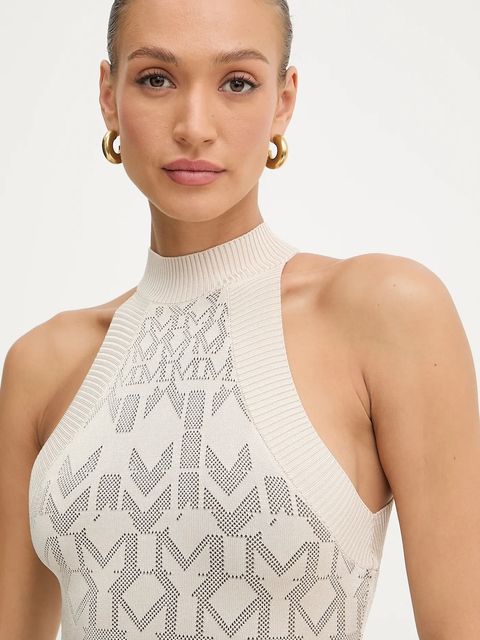 Marciano by Guess sukienka BILLIE kolor beżowy mini dopasowana 5YGK19 5877Z