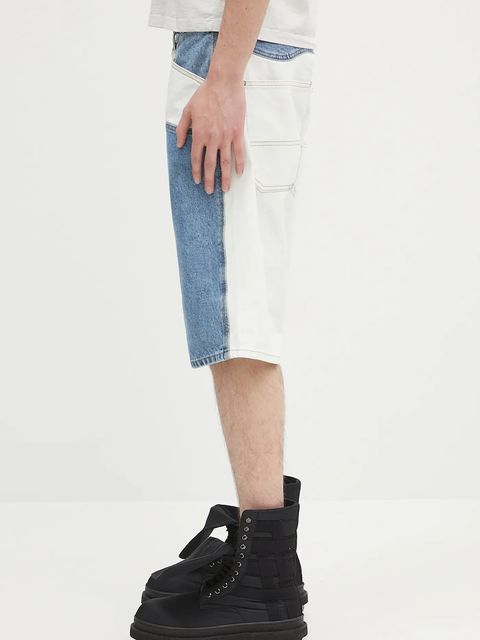 Aries szorty jeansowe Patchwork Western Carpenter Shorts