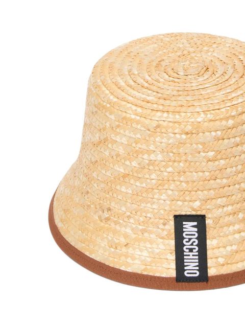 Moschino woven bucket hat - Neutrals