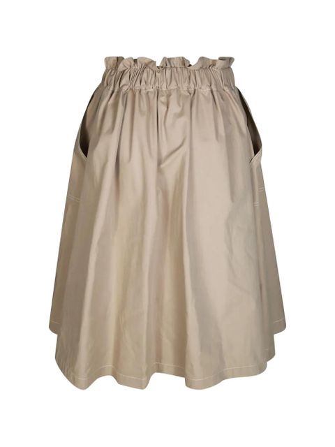 Marni ruffle-detail midi skirt - Neutrals - zdjęcie produktu nr 2