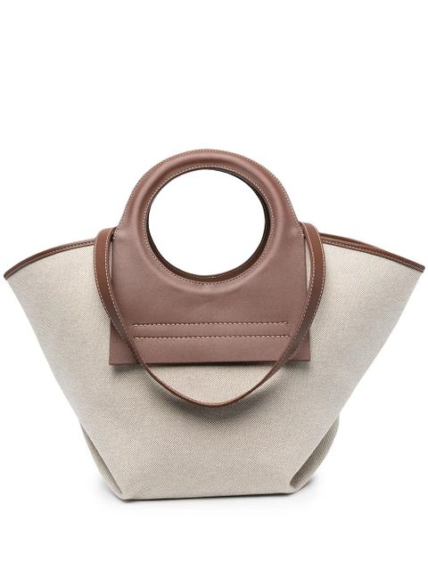 Hereu open-top canvas tote - Neutrals - zdjęcie produktu nr 1