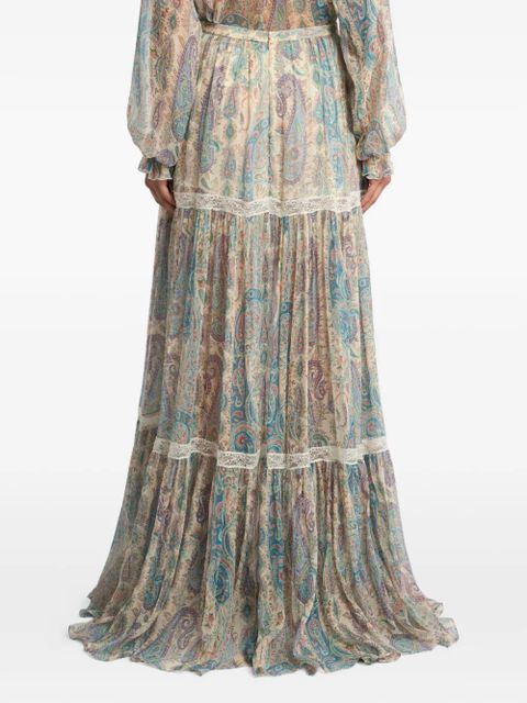 ETRO paisley-print maxi skirt - Neutrals